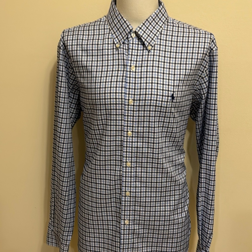 Ralph Lauren Men’s XL Light & Dark Blue Gingham